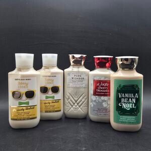 Bath & Body Works Lotion Lot of Five 5 Piece Merry Cookie Winter Cherry